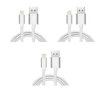 iPhone Charger MFi Cable 10FT Nylon Braided iPhone Charger Fast Charging Syncing Compatible with iPhone 13/12/11Pro Max/11Pro/11/XS/Max/XR/X/8/7/6 (3, White)