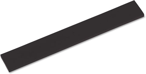 Innovera 52458 Natural Rubber Keyboard Wrist Rest Black