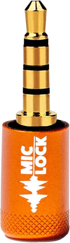 Mic-Lock Metallic Colors 3.5mm - Orange (2 Pack)