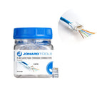 Jonard Tools 50 Pack RJ45 Passthrough Connectors for CAT6/CAT6a Ethernet Cable (RJ45-650)