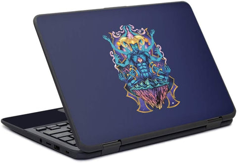 MightySkins Skin Compatible with HP Chromebook x360 11" G11 (2017) - Meditating God | Protective, Durable, and Unique Vinyl Decal wrap Cover | Easy to Apply| Made in The USA