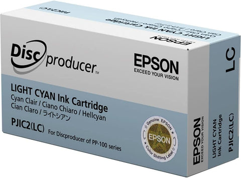 PJIC2-C13S020448 Light Cyan Ink Cartridge (1-Pack) for DiscProducer PP-100 in Retail Packaging