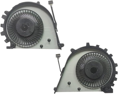 (1 Pair) CPU GPU Cooling Fan Intended for HP ZBook Studio G3 G4 Series Replacement Fan DFS501105PQ0T DFS501105PR0T