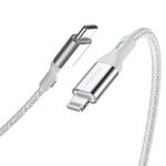 INNOSTYLE USB-C to Lightning Cable, Nylon Cable for iPhone 12 Long Fast Charger Cord Compatible with iPhone 12/12 Pro Max/12 mini/11 Pro Max/11/X/XS/XR/XS Max/8 and More, MFi-Certified