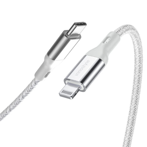 INNOSTYLE USB-C to Lightning Cable, Nylon Cable for iPhone 12 Long Fast Charger Cord Compatible with iPhone 12/12 Pro Max/12 mini/11 Pro Max/11/X/XS/XR/XS Max/8 and More, MFi-Certified