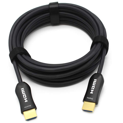 MavisLink HDMI Cable Fiber Optic 50ft 4K 60Hz HDMI2.0b 18Gbps HDR10 ARC HDCP2.2 YUV4:4:4/4:2:2/4:2:0 Slim Flexible for HDTV/Game Console/Projector/Home Theatre