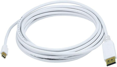 Monoprice 15FT 32AWG Mini DisplayPort to DisplayPort Cable - White