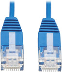 Tripp Lite CAT6a 10G Ethernet Cable, Ultra Slim 10G Cat6a Gigabit Cable, Molded UTP Network Patch Cable, Blue, 7 ft (N261-UR07-BL)