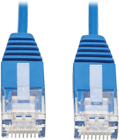 Tripp Lite CAT6a 10G Ethernet Cable, Ultra Slim 10G Cat6a Gigabit Cable, Molded UTP Network Patch Cable, Blue, 7 ft (N261-UR07-BL)