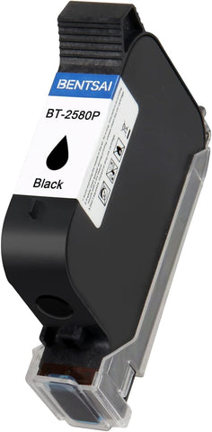 BENTSAI BT-2580P Original Solvent Quick Dry Ink Cartridge Handheld Inkjet Printer BT-HH6105B2/BT-HH6105B3/B10 (Black)