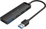 VENTION USB Hub - Multi USB Port Splitter Ultra-Slim Multiport USB 3.0 Hub Adapter Fast Data Transfer for Laptop, MacBook, Printer, PS4, PC, Flash Drive, Mobile HDD (0.5FT/0.15M)