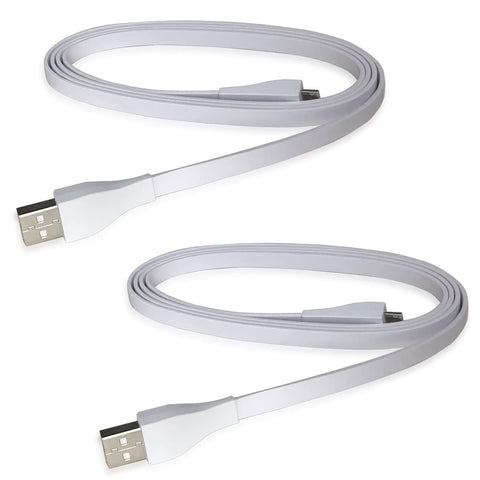 QJYTH Cord Replacement for UE Boom Charger, 1.2m USB Charging Cable Compatible with Logitech Ultimate Ears UE Wonderboom/UE Boom/Megaboom/Mega Boom (2 PCS, White)