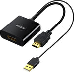 WJESOG HDMI to Displayport Adapter 4K@60Hz?HDMI 2.0 Male to DP 1.2 Female Converter for Xbox One/PS4/PS5/NS Compatible with VESA Dual-Mode DisplayPort 1.2