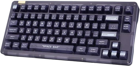 IDOBAO Black Crystal Transparent Cherry Profile ABS Customized Keycaps Kit (OB)