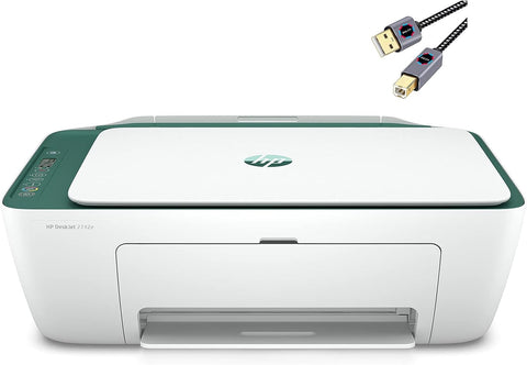 HP DeskJet 2742 Series All-in-One Color Inkjet Printer I Print Copy Scan I Wireless USB Connectivity I Mobile Printing I Up to 4800 x 1200 DPI Print Up to 7 ISO PPM I Sequoia + Printer Cable