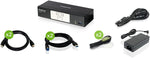 IOGEAR 2-Port HDMI 4K KVMP Switch - 2-Port USB 3.1 Hub Transfer Rate 5Gbps - 4K 60Hz - Control 2 Computers w/1 Keyboard Mouse - HD Audio - Auto Scan Mode - TAA - Mac / Win - GCS1932H