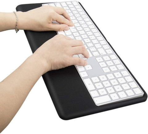 Magic Keyboard Wrist Rest Ergonomic Keyboard Stand Compatible with Wireless Magic Keyboard 2 with Numeric Keypad (Black Silicone)