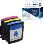 LCL Compatible Professional Version Ink Cartridge Replacement for HP 11 C4836A C4837A C4838A 1000 1100 1100d 1100dtn 1200 1200d cp1700ps 2200 2200se 2000c 2000cn 2200xi(Cyan M Yellow 3-Pack)