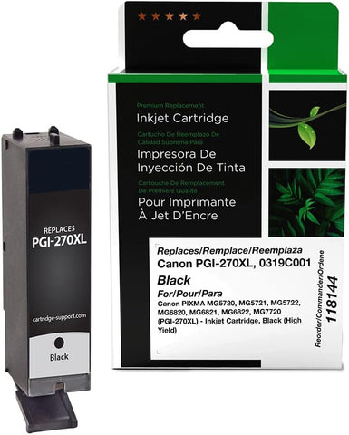 Clover Imaging Replacement High Yield Ink Cartridge Replacement for Canon PGI-270XL | Black