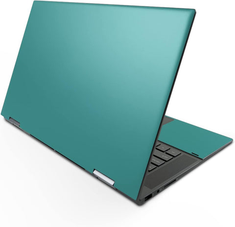 MightySkins Skin Compatible with HP Envy x360 15" (2022) - Solid Turquoise | Protective, Durable, and Unique Vinyl Decal wrap Cover | Easy to Apply, Remove, and Change Styles | Made in The USA