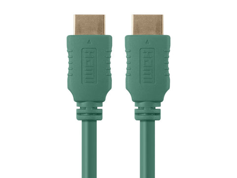 Monoprice 6ft 28AWG High Speed HDMI Cable w/Ferrite Cores - Green