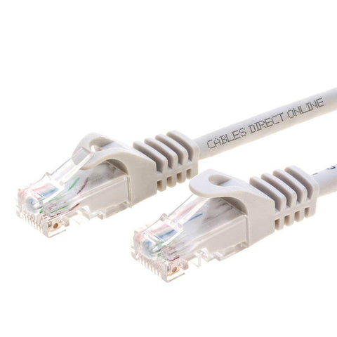 Cables Direct Online Snagless Cat5e Ethernet Network Patch Cable Gray 100 Feet