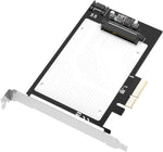 MAIWO PCIe to U.2/SATA Hard Drive Adapter Super Speed Up Support 2.5 Inch SATA&U.2 Hard Drive,Support PCIe×4×8×16.with Indicator LED,Support Windows/MAC OS/Linux