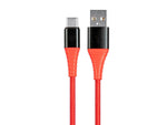 Monoprice USB 2.0 Type-C to Type-A Charge and Sync Cable - 1.5 Feet/3 Feet/6 Feet - Red (3 Pack) Durable, for Samsung Galaxy S10 S9 S8 S20 Plus A51 A11 - AtlasFlex Series