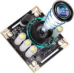 1080P USB Camera Module for Computer | 2MP CMOS Day & Night Vision Webcam Board | 100 Degree Wide Angle No Distortion Lens | for Windows, Linux, Android, Mac OS, and Raspberry Pi