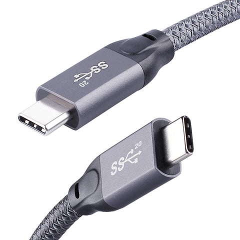 QCEs USB C to USB C 3.2 Gen 2 Cable, 6.6Ft USB-C Video Cable 20Gbps Data transferring 100w PD Fast Charging Thunderbolt 4 Compatible with MacBook Pro Air 2020 iPad Pro, Galaxy S21, Pixel, Switch