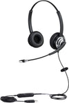 USB Telephone Headset with Noise Cancelling Nuance Dragon Dictation Microphone Computer PC Headset Dual Ear for Skype Chat, Online Learing, Conference Calls, Voice Chat, Softphones Call, Gaming etc