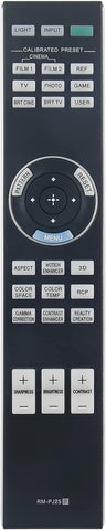 RM-PJ25 RMPJ25 New Replacement Remote Control fit for Sony Projectors VPL-HW30ES VPL-HW45ES VPL-HW50ES VPL-HW40ES VPL-HW55ES VPL-HW65ES VPL-VW285ES VPL-VW350ES VPL-VW365ES VPL-VW500ES