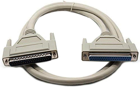 Dahszhi 1.5M/5Ft DB37 37Pin Male to Female Serial Port Extend DATA Cable Cord Printer