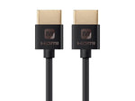 Monoprice HDMI High Speed Cable - 4 Feet - Black, 4K@60Hz, HDR, 10.2 Gbps, 36AWG, YUV 4:2:0 - Ultra Slim Series