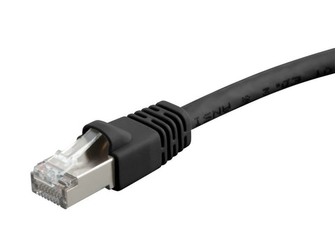 Monoprice Cat6A Ethernet Patch Cable - 30 Feet - Black | Network Internet Cord - RJ45, 550Mhz, STP, Pure Bare Copper Wire, 10G, 26AWG