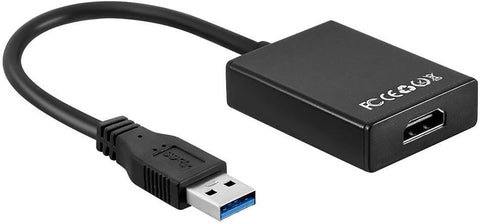 USB 3.0 to HDMI Adapter, HD 1080P Video Graphics Convertor Cable Adapter with Audio Output Multiple Monitors for Laptop HDTV TV PC with Windows XP / 7/8 / 8.1/10 [ NO MAC & Vista ]