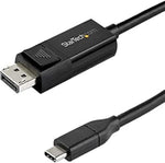 StarTech.com 3ft (1m) USB C to DisplayPort 1.4 Cable 8K 60Hz/4K - Bidirectional DP to USB-C or USB-C to DP Reversible Video Adapter Cable -HBR3/HDR/DSC - USB Type-C/TB3 Monitor Cable (CDP2DP141MBD)