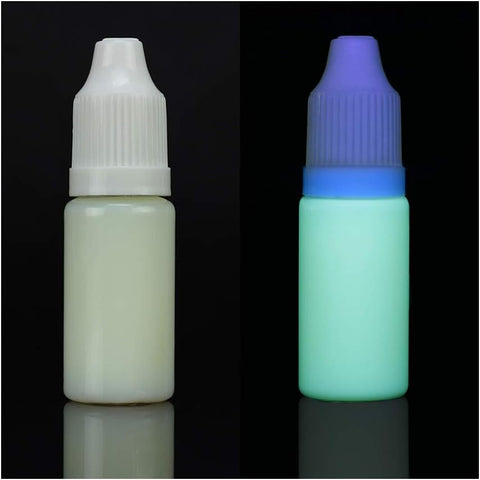 Invisible UV Black Light Ink for Inkjet Printers, Fluorescent Invisible UV Ink Visible only at Black Light (White, 10 ml)