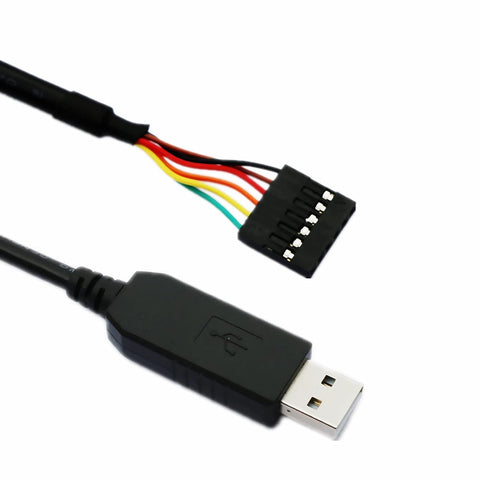 Jxeit FTDI TTL-232R-3V3 USB to TTL Serial Cable,3.3V,6 Way, USB to UART TTL Serial Converter Cable