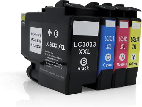 BJ-INK LC3033XXL LC3033 LC3035 Compatible Ink Cartridges Replacement for Brother MFC-J995DW MFC-J995DWXL MFC-J815DW, MFC-J805DW, MFC-J805DWXL Printer (Black, Cyan, Magenta, Yellow, 4-Pack)