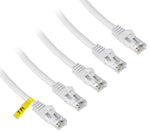 iwillink Cat6 Ethernet Cable 7 ft (5 Pack),Support POE High Speed Cat6 Cat 5e Cat 5 Network Patch Cord - RJ45, Stranded, UTP, POE, Pure Bare Copper Wire, 26AWG - White