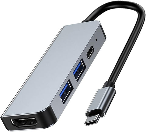 USB C Hub, QCEs USB C to HDMI Multiport Adapter 4K Display with 100W PD Charging USB 3.0 port, USB-C Dongle HDMI Compatible with Samsung Dex Galaxy S21/S20/Note10/Tab S4, MacBook Pro/Air iPad Pro Gray