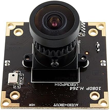 SVPRO 3MP WDR USB Camera Module with Digital Audio,Wide Dynamic Range up to 100dB USB Camera H.264 with 2.9mm Lens Wide Angle Video Camera AR0331 Sensor for Windows Mac Linux Android Raspberry Pi