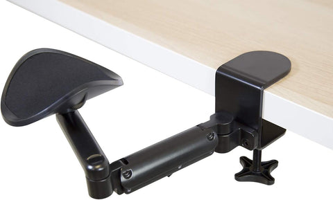 Mount-It! Adjustable Arm Rest for Desk | Ergonomic Computer Desk Arm | Height Adjustable, Full Motion Elbow Support with Clamp-On Base | Steel Construction (MI-7145)