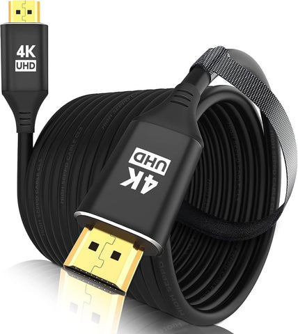 KELink 4K HDMI Cable 25FT/7.5M, in-Wall CL3 Rated HDMI Cable 2.0 Support (HDR10 8/10bit 18Gbps HDCP2.2 ARC) High Speed HD Shielded Cord Compatible with Roku TV/Laptop/PC/HDTV