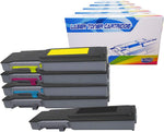 Inktoneram Compatible Toner Cartridges Replacement for Dell C2660dn C2665dnf High Yield 593-BBBU 593-BBBT 593-BBBS 593-BBBR ([2-Black,Cyan,Magenta,Yellow], 5-Pack)