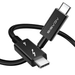 ACASIS [Intel Certified Thunderbolt 4 Cable 3.3ft, 40Gbps Data Transfer, 100W PD Charging, 8K Video, Compatible with Thunderbolt 4/3, USB-C, USB4 Devices, Black (3.3ft/1m)