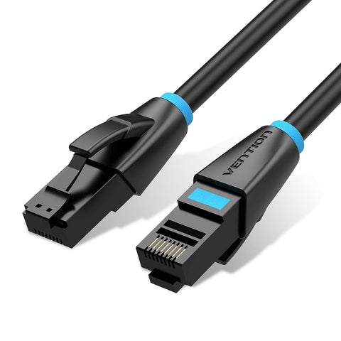 VENTION Cat 6 Ethernet Patch Cable LAN Network Cord 360° Rotation Dual-Curved Head Design Ultra fine High Speed 10Gbps 500Mhz for PC, Mac, Laptop, PS5/4, Xbox, Router, Modem, Printer and More