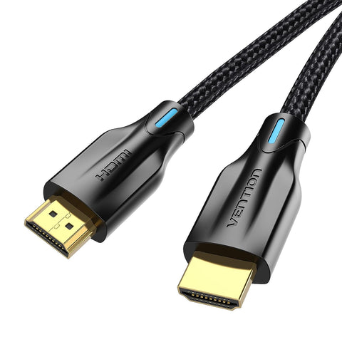 VENTION 8K HDMI 2.1 Cable 6.6FT - 48Gbps Certified Ultra High Speed HDMI to HDMI Cable 3D 8K@60Hz 4K@120Hz Braided HDMI Cord eARC HDR10 HDCP 2.2&2.3 Compatible with Roku TV PS5 PS4 HDTV Blu-ray