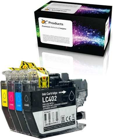 OCProducts Compatible Ink Cartridge Replacement for Brother LC402 4 Pack for MFC-J5340DW MFC-J6540DW MFC-J6740DW MFC-J6940DW (1 Black, 1 Cyan, 1 Magenta, 1 Yellow)